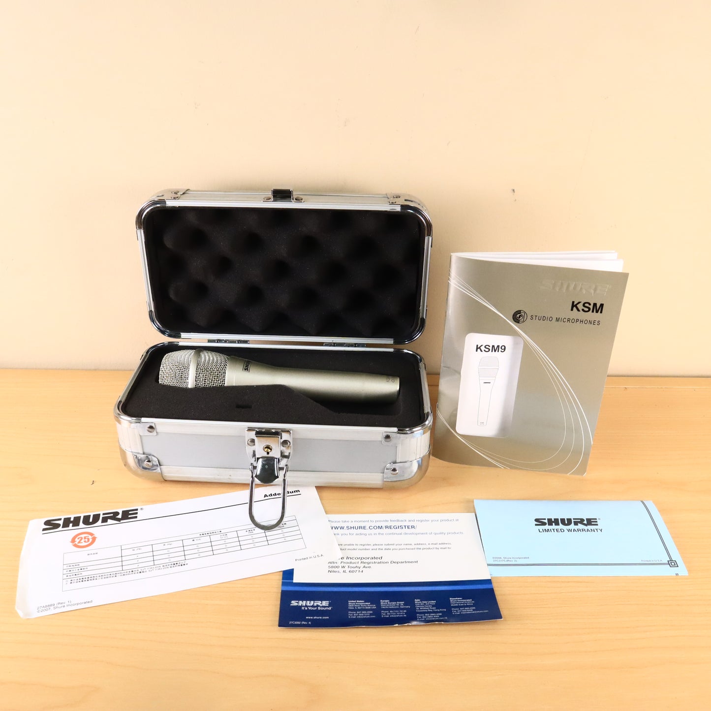 Shure KSM9 Microphone Dual Diaphragm Condenser Mic Studio