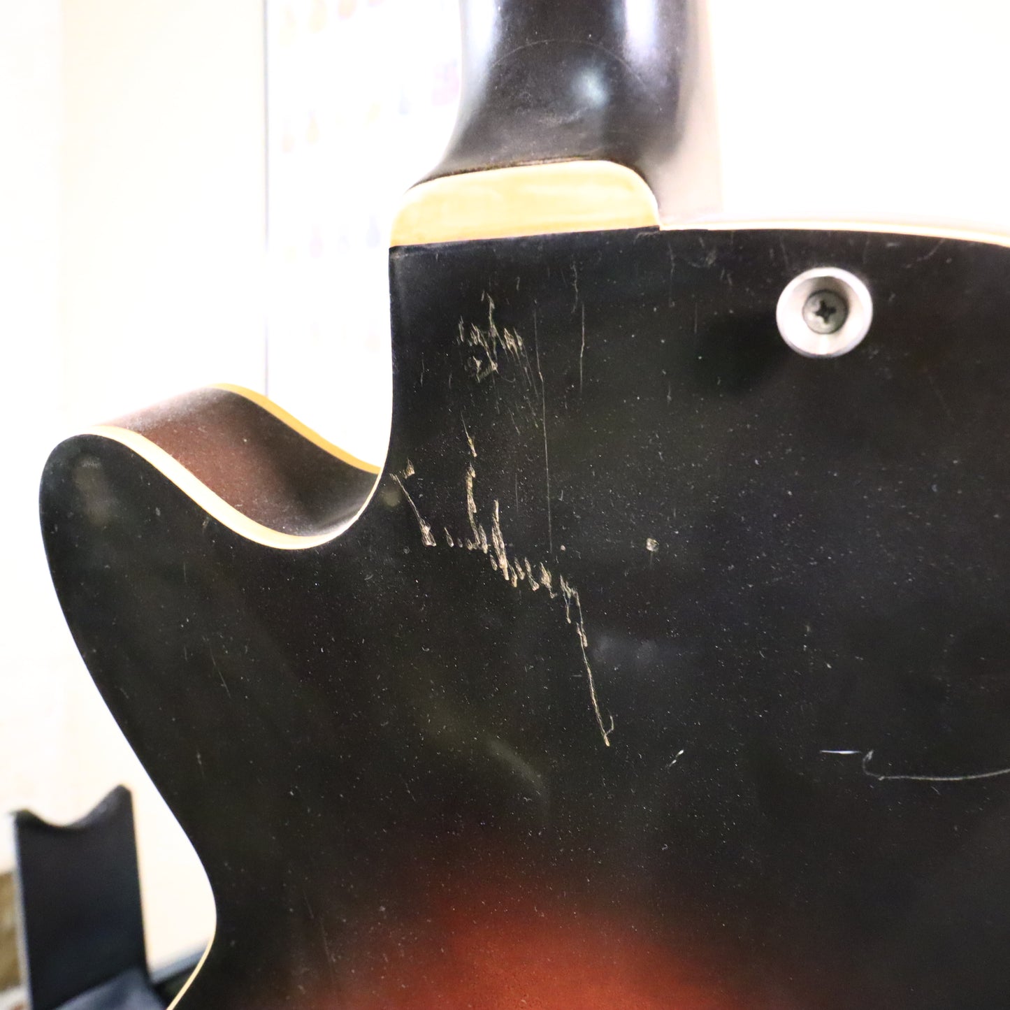 '60s Decca Teisco Hollowbody Sunburst 3 Pickup DMI 502 Electric Guitar