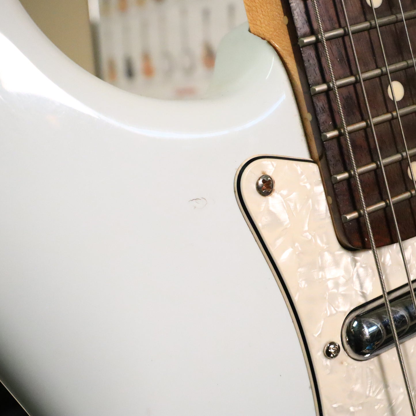 Squier Vintage Modified Surf Stratocaster Sonic Blue Rosewood Guitar Lipstick