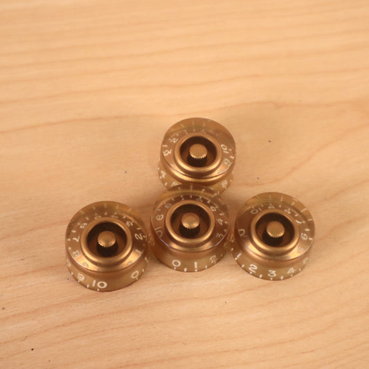 1973 Vintage Gibson Les Paul/SG/ES/L6S Control Speed Knobs Gold USA LP 1970s
