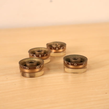 1973 Vintage Gibson Les Paul/SG/ES/L6S Control Speed Knobs Gold USA LP 1970s