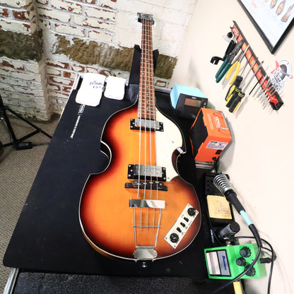 Hofner Ignition Series Short Scale Violin Bass Beatles Guitar Sunburst