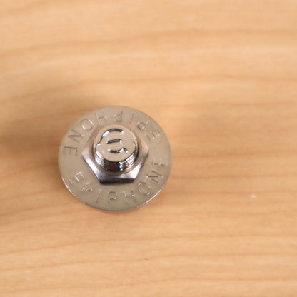 Epiphone Les Paul Custom Guitar Locking Strap Buttons Pair of Two Silver