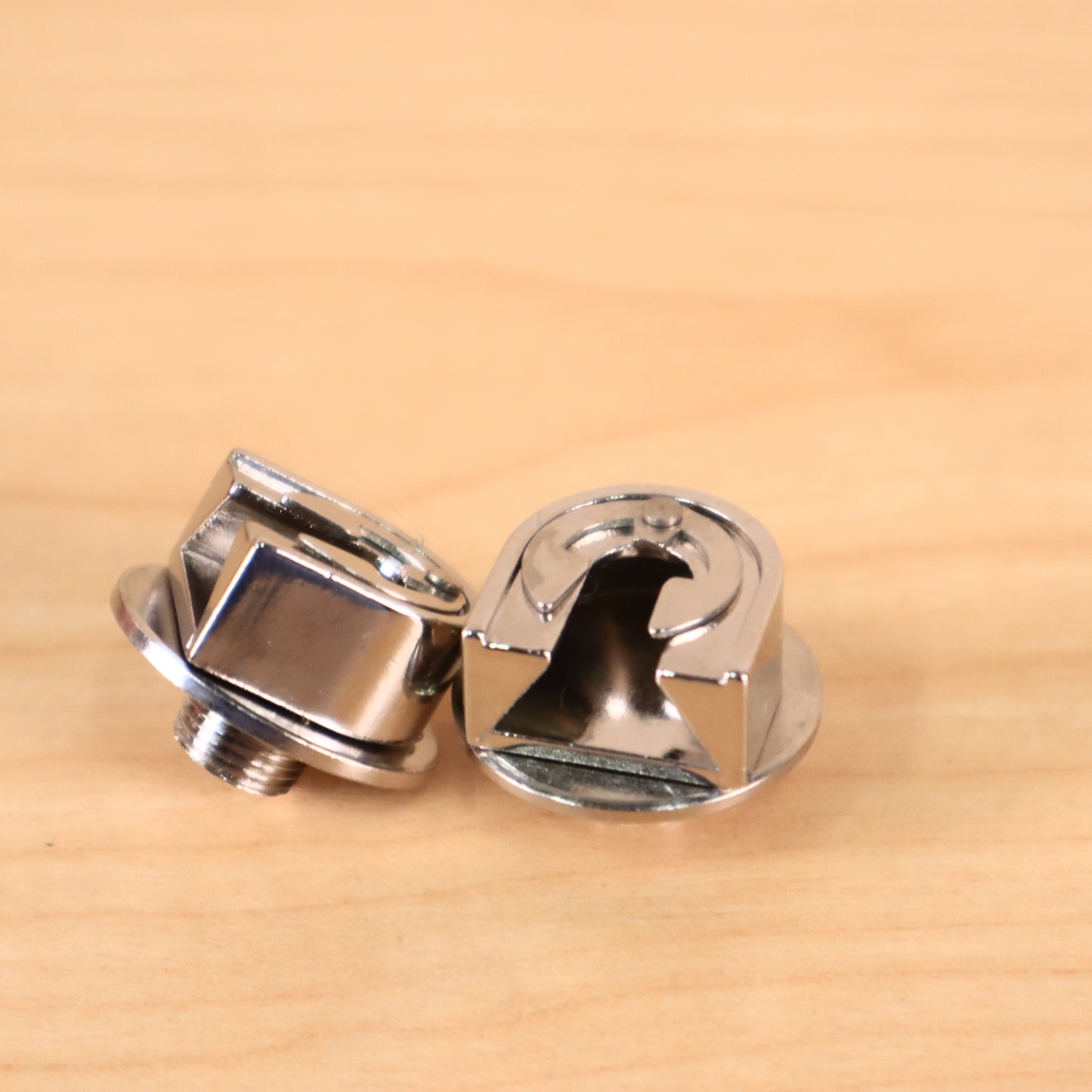 Epiphone Les Paul Custom Guitar Locking Strap Buttons Pair of Two Silver