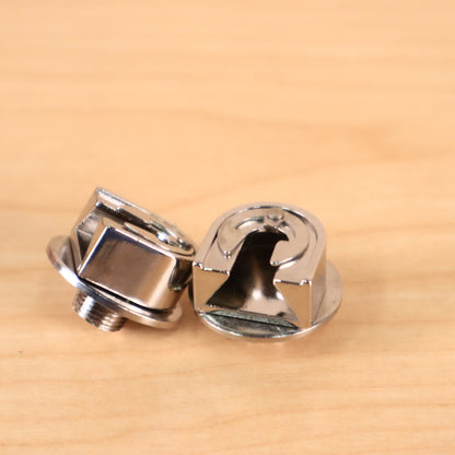 Epiphone Les Paul Custom Guitar Locking Strap Buttons Pair of Two Silver