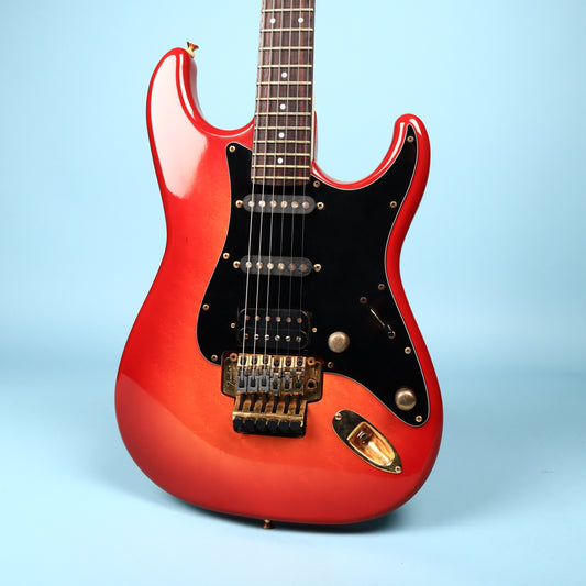 Fender Stratocaster Str-75r Electric Guitar Made in Japan Gold Floyd