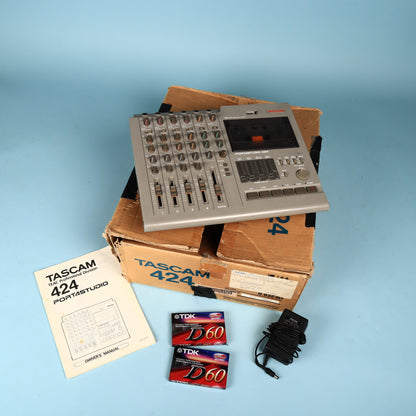Tascam Portastudio 424 4-Track Cassette Multi-Track Recorder