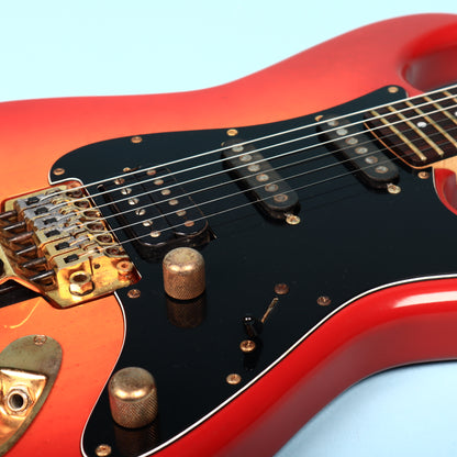 Fender Stratocaster Str-75r Electric Guitar Made in Japan Gold Floyd