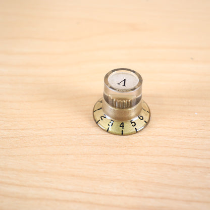 1960's Univox Teisco Guyatone Conrad - Single Gold Volume Guitar Knob