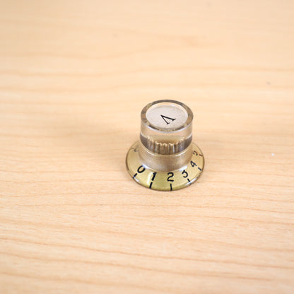 1960's Univox Teisco Guyatone Conrad - Single Gold Volume Guitar Knob