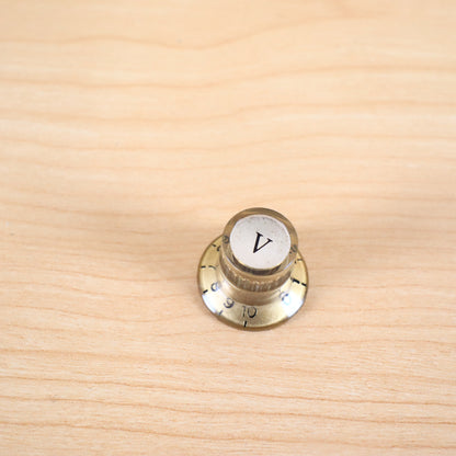 1960's Univox Teisco Guyatone Conrad - Single Gold Volume Guitar Knob