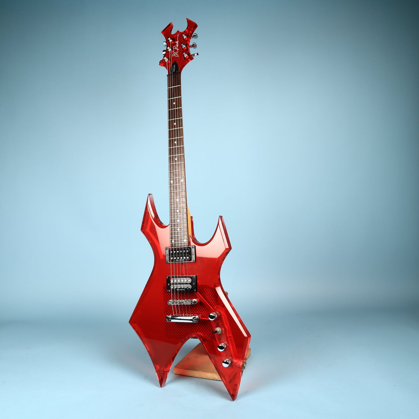 BC Rich Platinum Acrylic Transparent Red