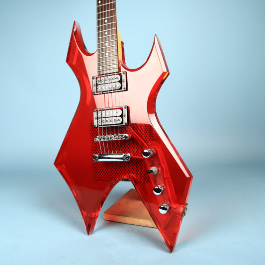 BC Rich Platinum Acrylic Transparent Red
