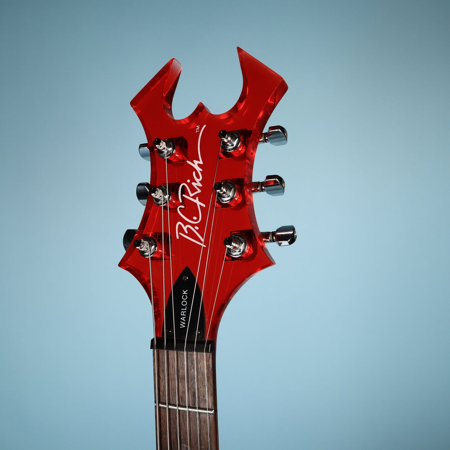 BC Rich Platinum Acrylic Transparent Red