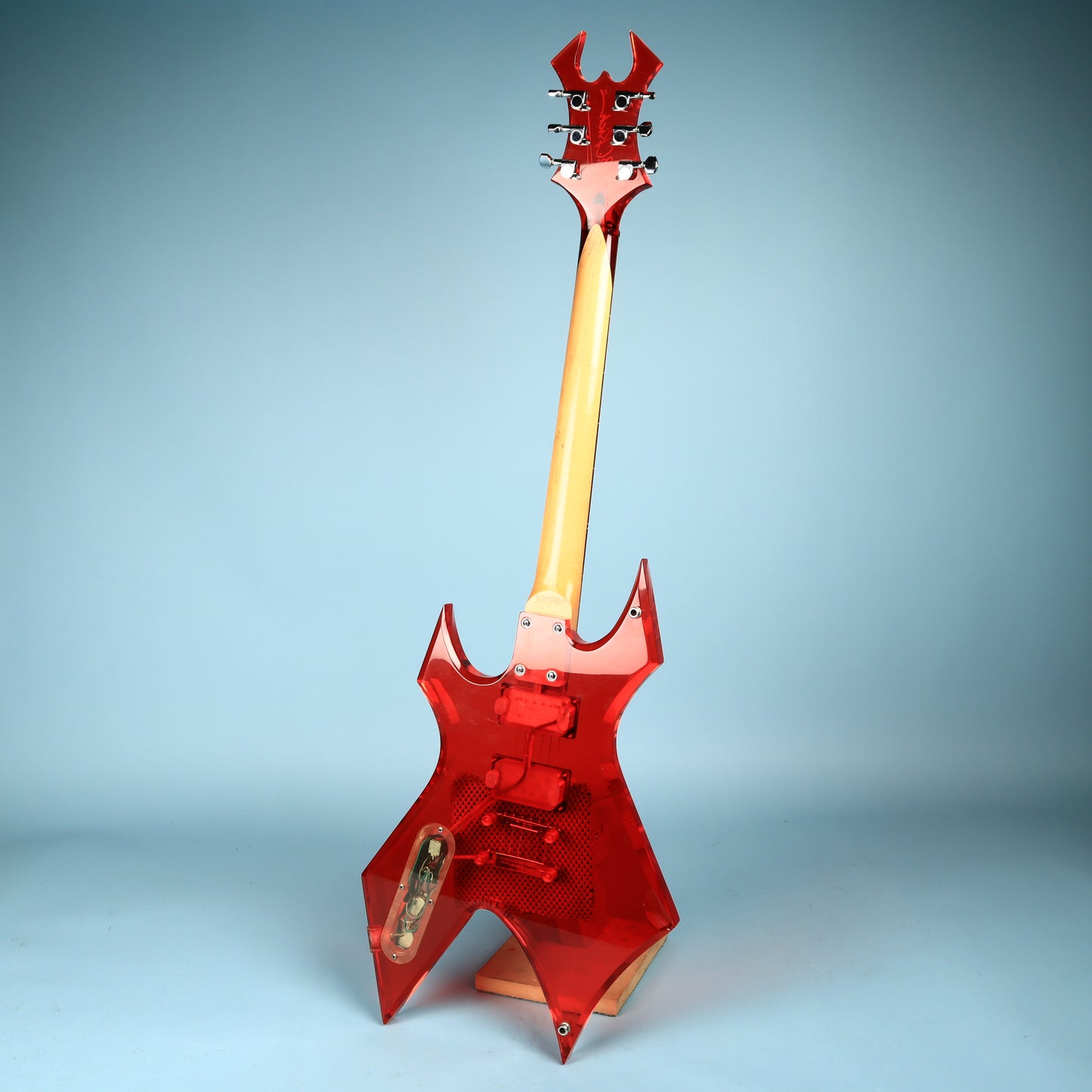 BC Rich Platinum Acrylic Transparent Red
