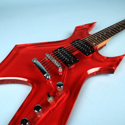 BC Rich Platinum Acrylic Transparent Red