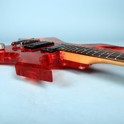BC Rich Platinum Acrylic Transparent Red