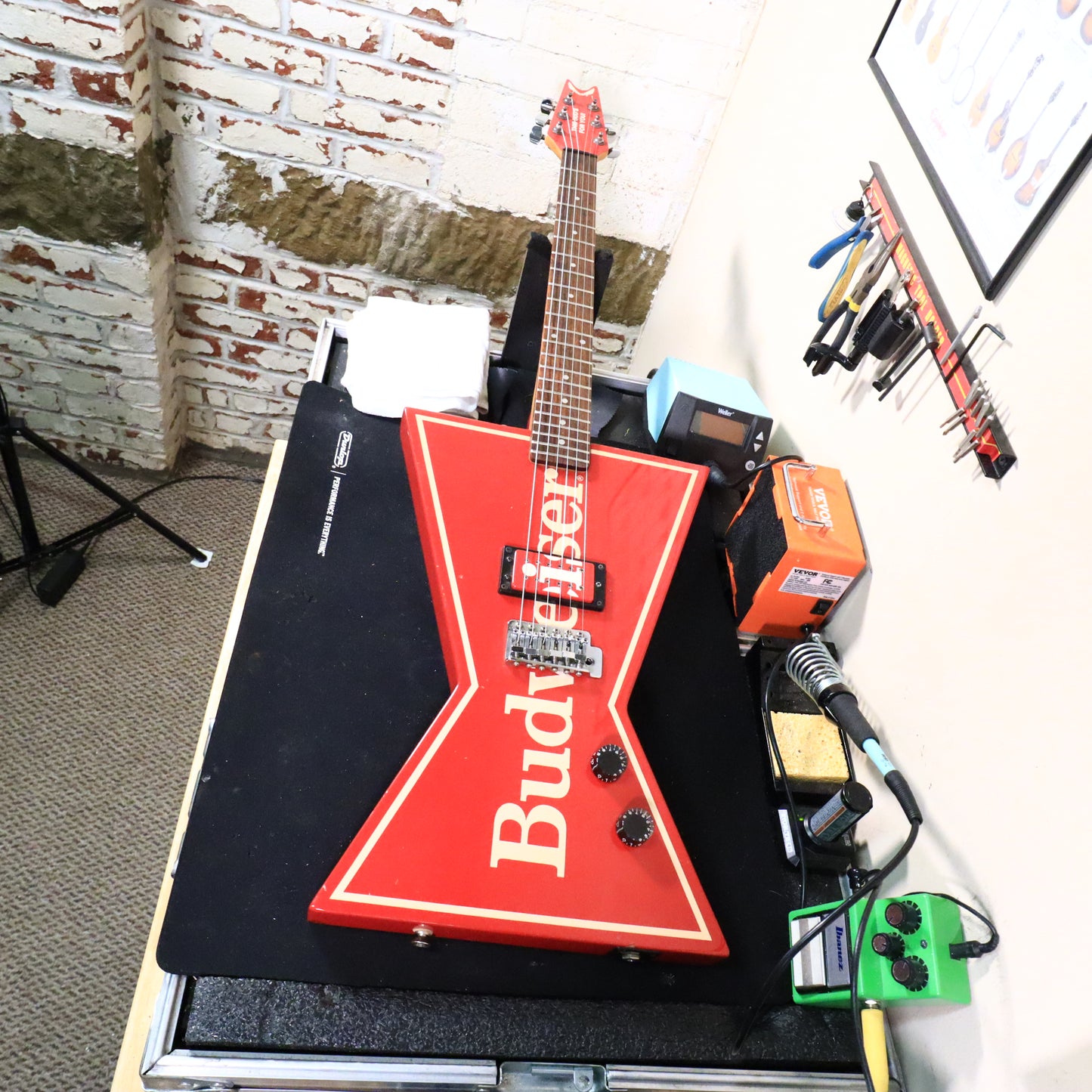 RARE 1985 Dean Budweiser Promotional Bowtie Electric Guitar