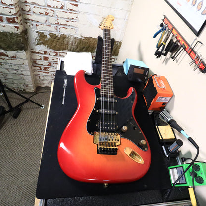 Fender Stratocaster Str-75r Electric Guitar Made in Japan Gold Floyd