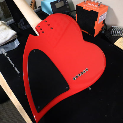 2002 G. Muenzler Heart USA Made NYC Electric Guitar