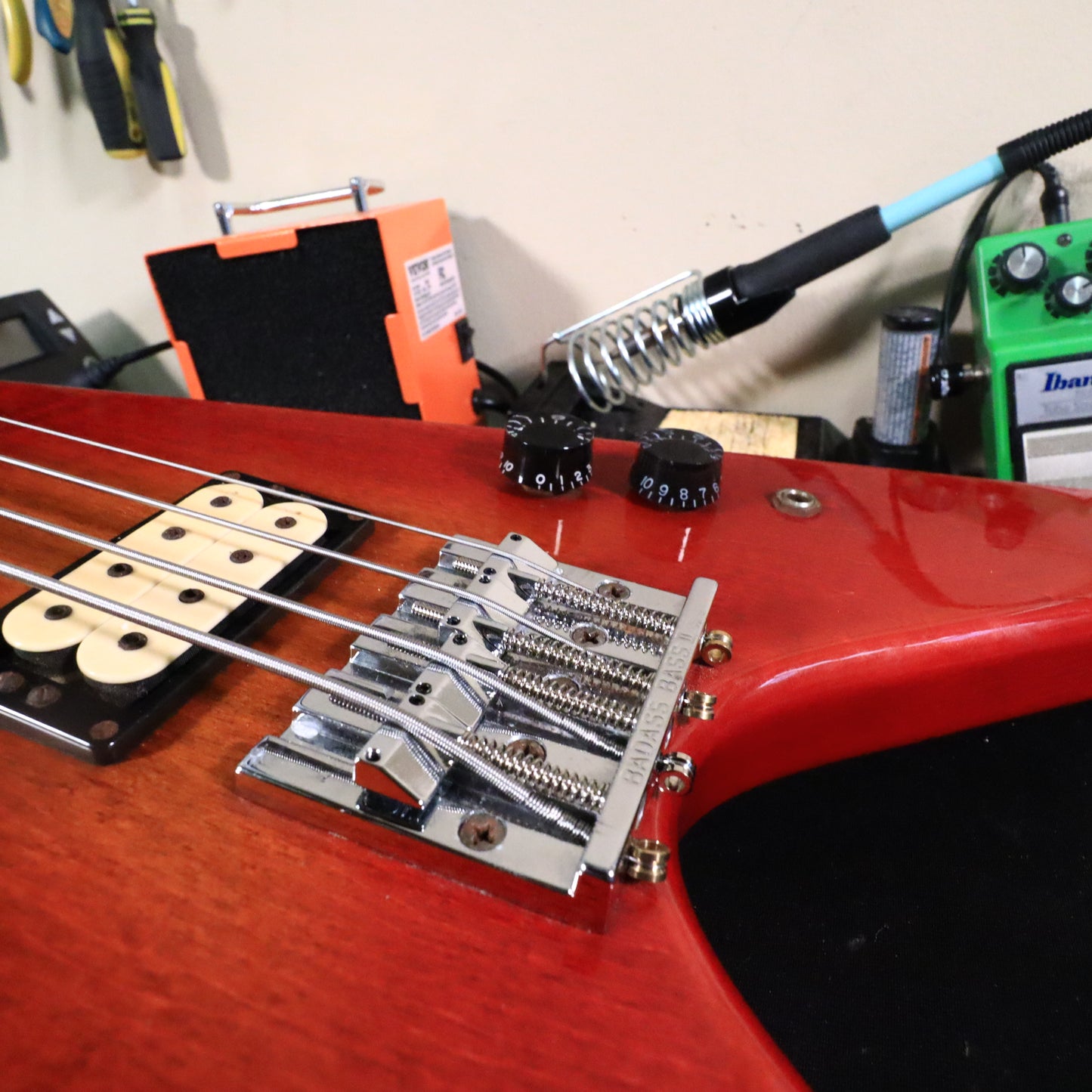 1982 Kramer Vanguard V Bass Aluminum Electric Guitar