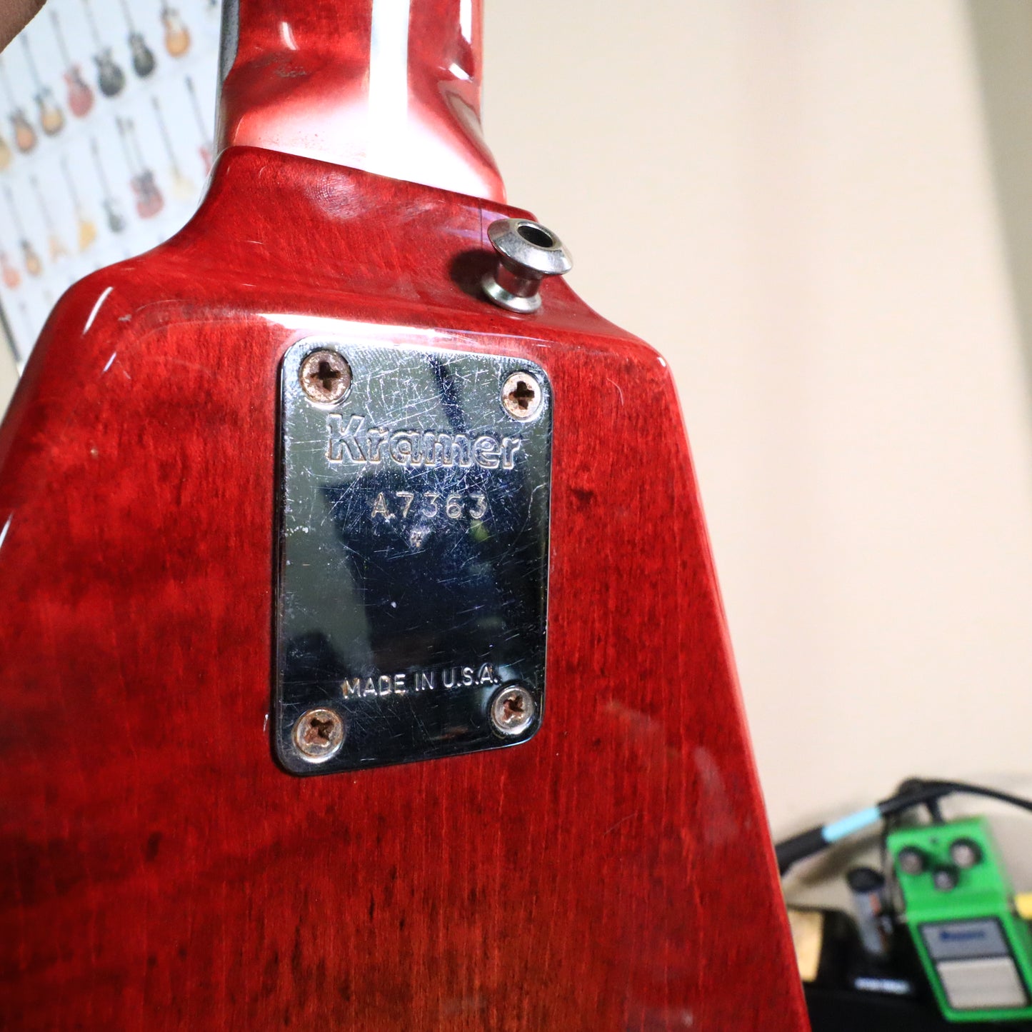 1982 Kramer Vanguard V Bass Aluminum Electric Guitar