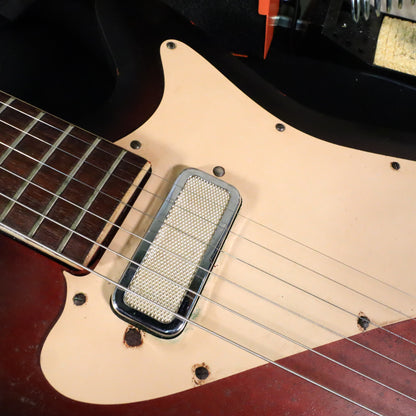 1960s Kay Vanguard Single Pickup Redburst Electric Guitar K331 II