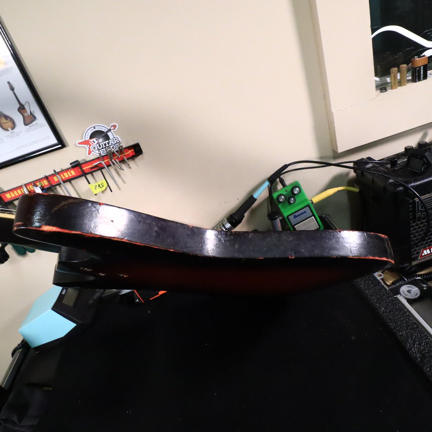 1960s Kay Vanguard Single Pickup Redburst Electric Guitar K331 II