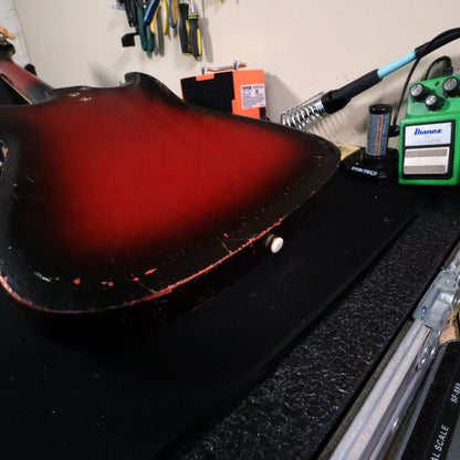 1960s Kay Vanguard Single Pickup Redburst Electric Guitar K331 II