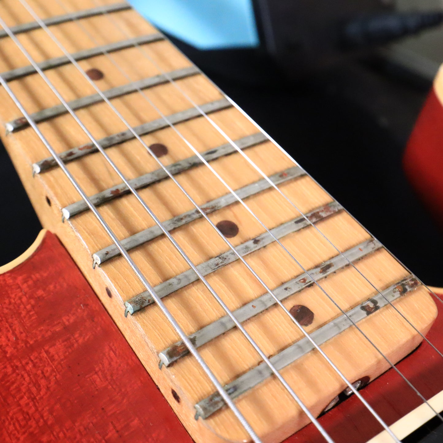 Richard Bartram Tele Made in UK England Electric Guitar Red