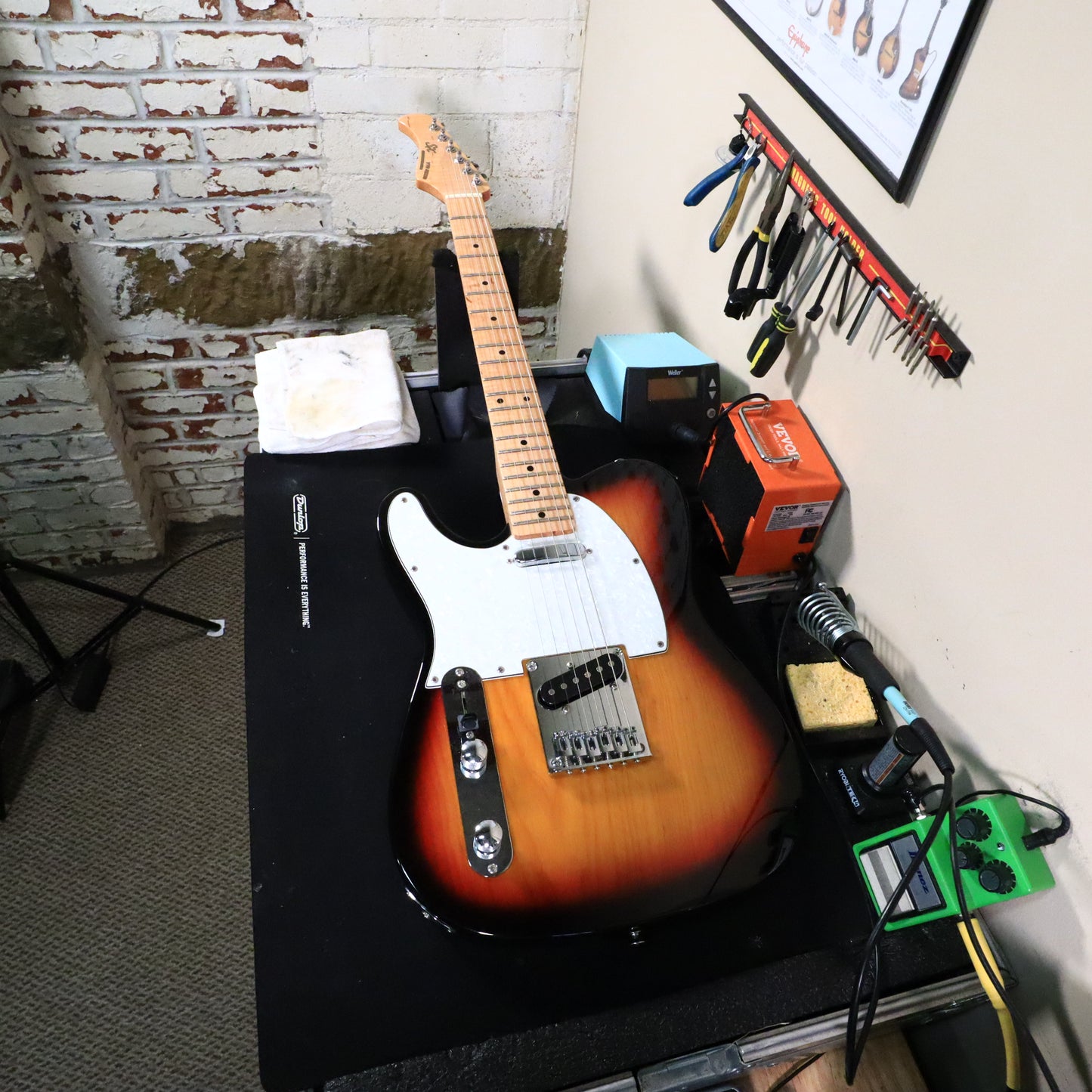 SX VTG Vintage Series Custom Tele Sunburst Left Handed Electric Guitar