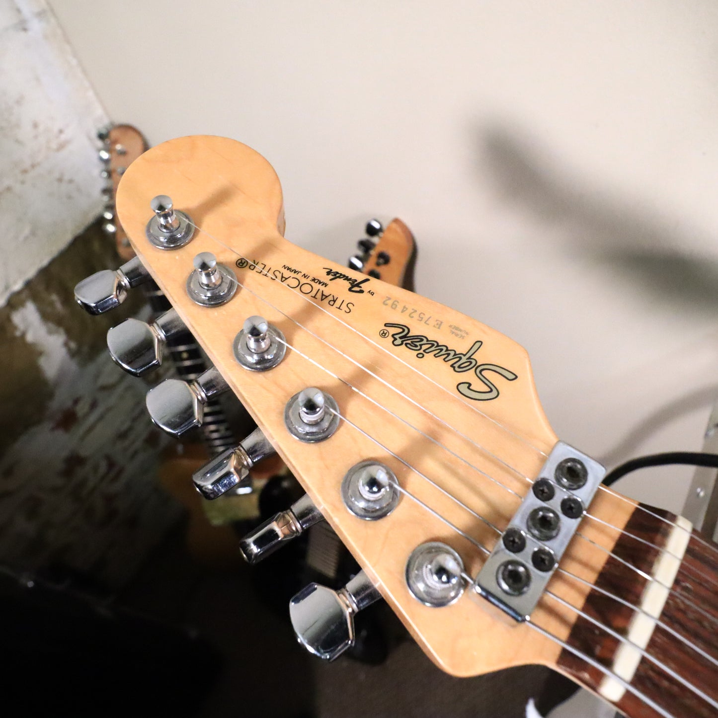 1987 MIJ Squier Ferrari Red Contemporary Stratocaster System 1 Electric Guitar