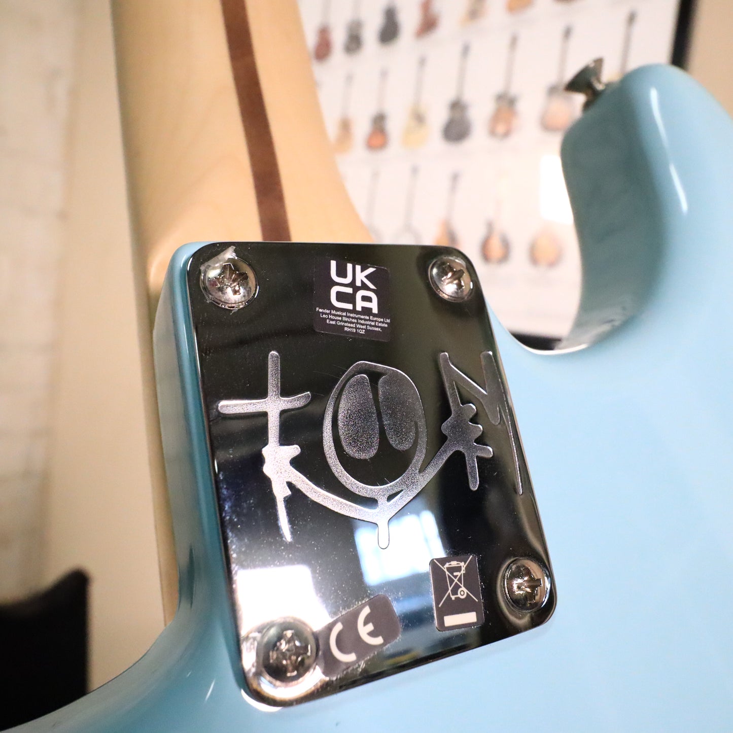 2023 Fender Limited Edition Tom DeLonge Strat Guitar Daphne Blue