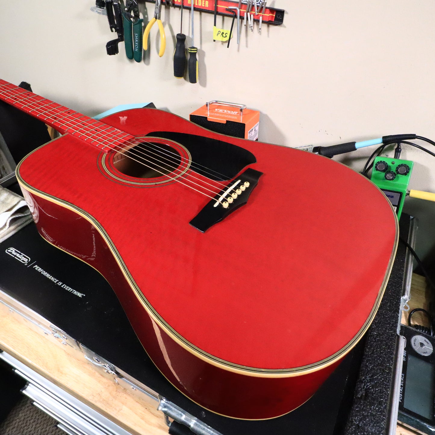 Ibanez M300 TR Flamed Maple Cherry Red Japan Factory Acoustic Guitar