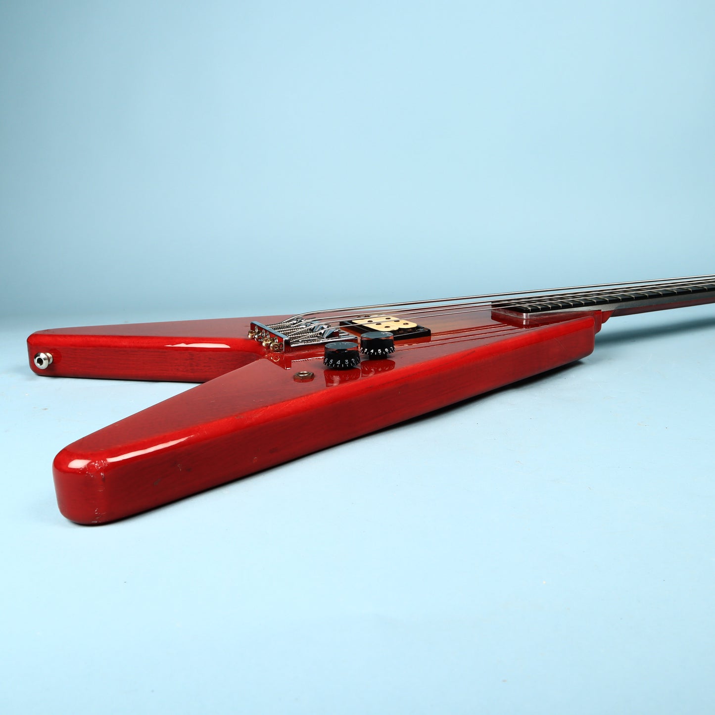 1982 Kramer Vanguard V Bass Aluminum Electric Guitar