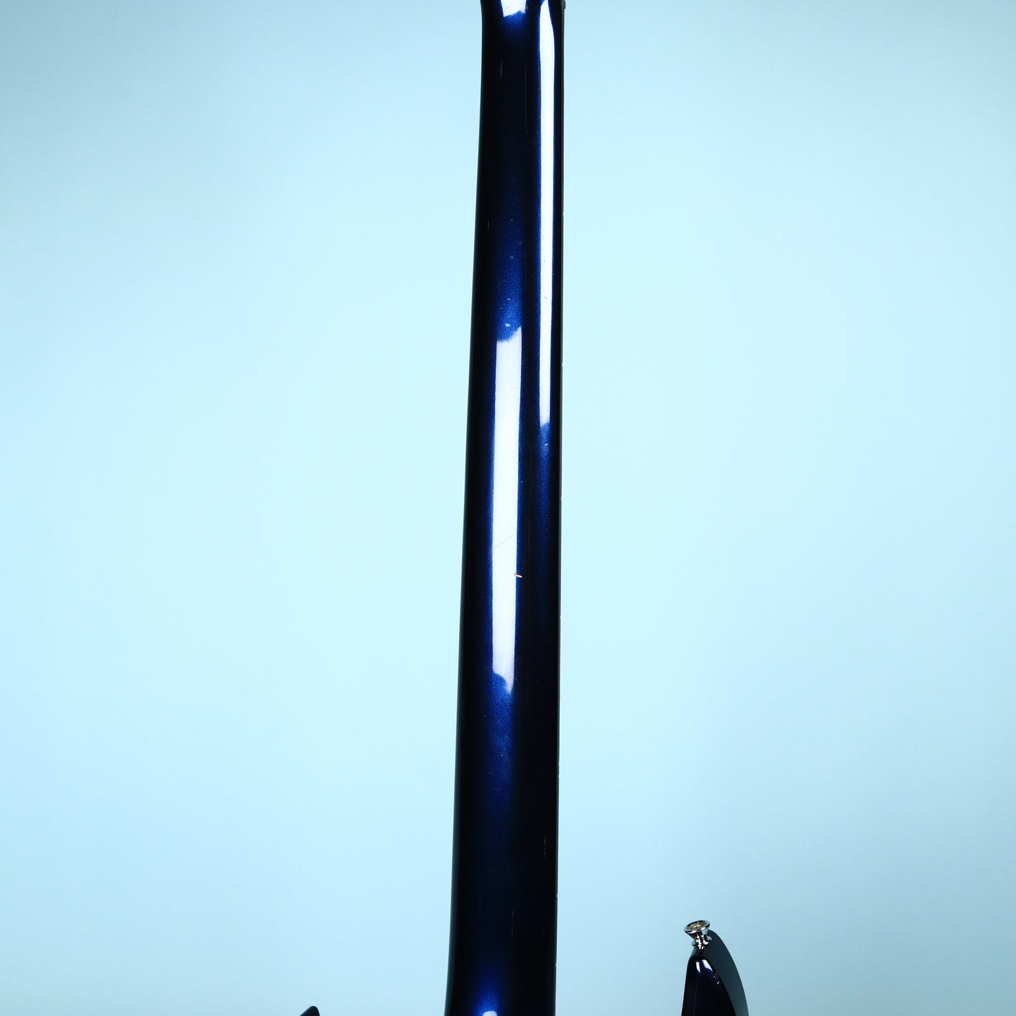 1991 Carvin LB75 5-String Metallic Blue Electric Bass Neck Thru