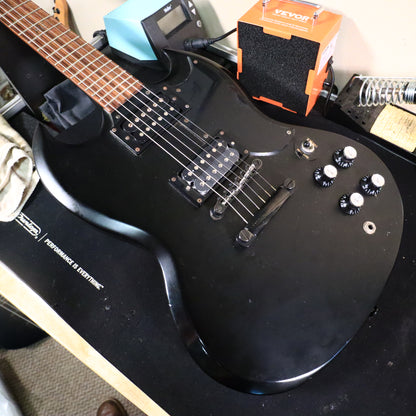 2004 Epiphone SG Goth Black Electric Guitar