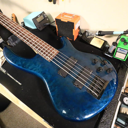 Dean Edge Q5 Quilt 5-string Electric Bass Guitar MIK
