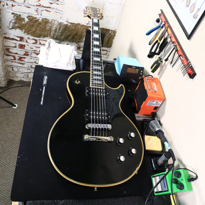 1974 Gibson Les Paul Custom 20th Anniversary Ebony *Repaired Headstock*