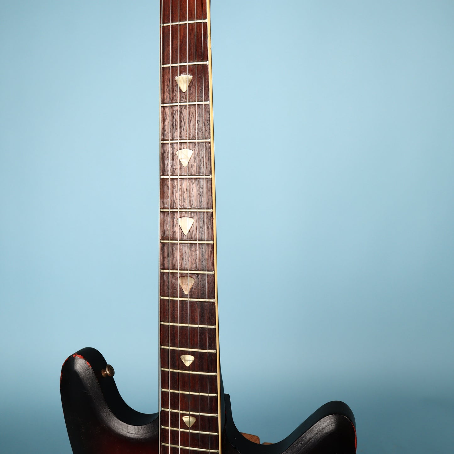1960s Kay Vanguard Single Pickup Redburst Electric Guitar K331 II