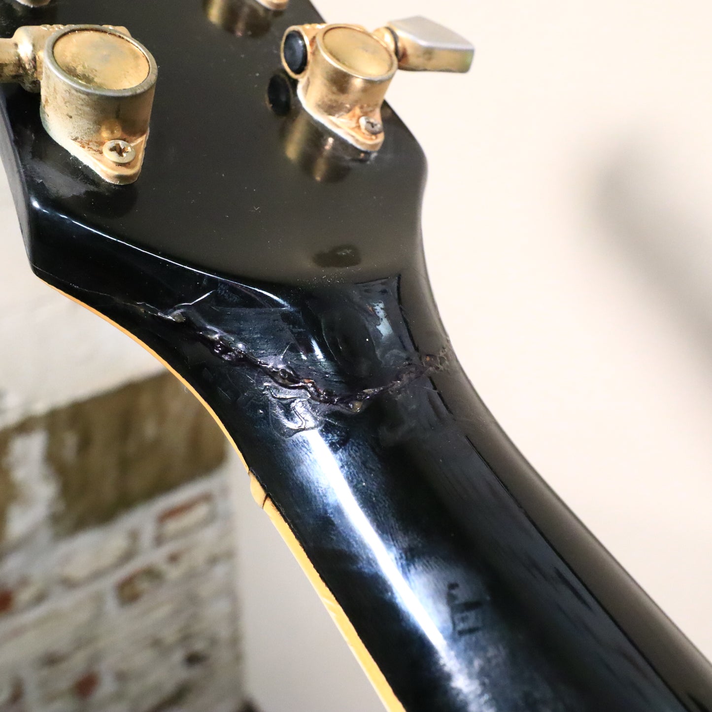 1974 Gibson Les Paul Custom 20th Anniversary Ebony *Repaired Headstock*
