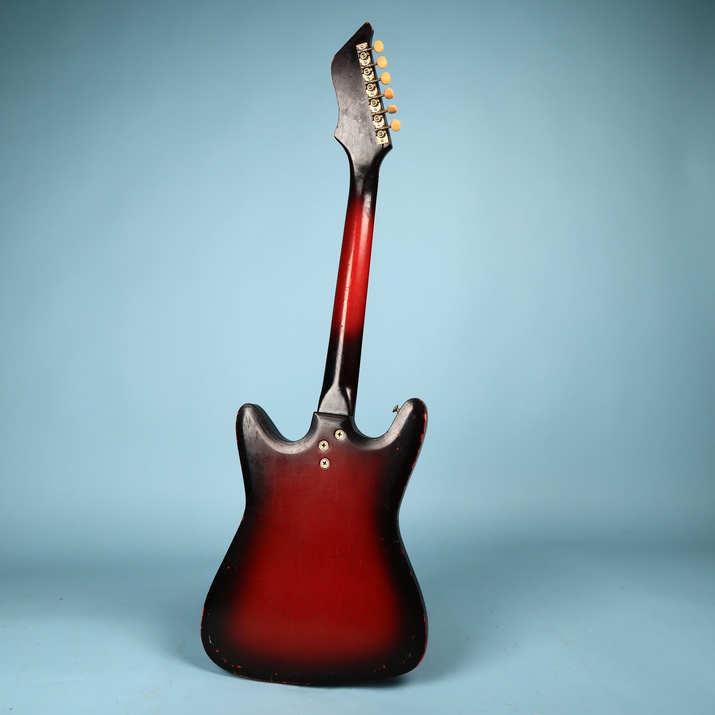 1960s Kay Vanguard Single Pickup Redburst Electric Guitar K331 II