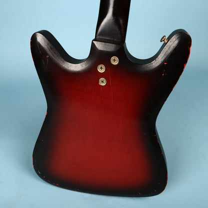 1960s Kay Vanguard Single Pickup Redburst Electric Guitar K331 II