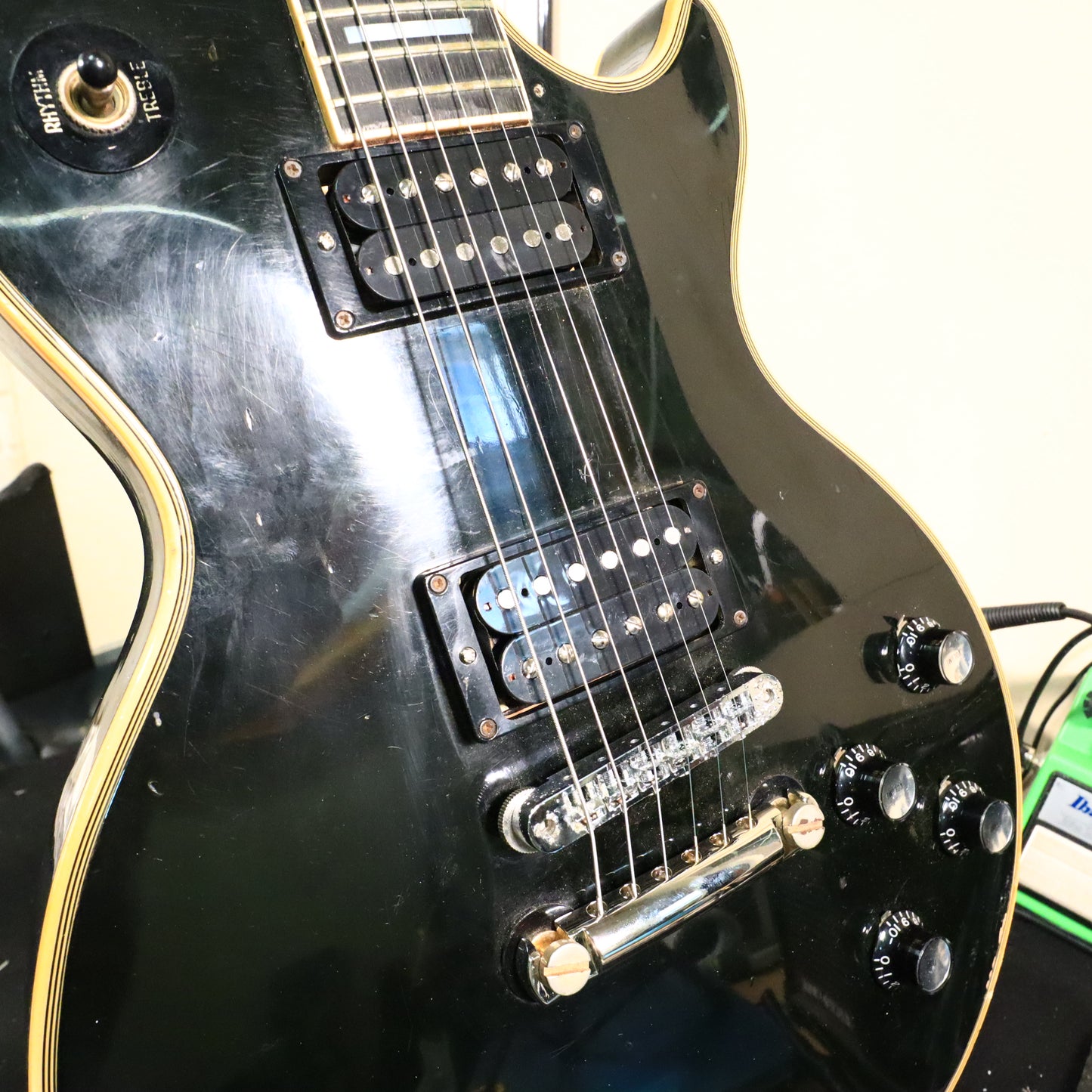 1974 Gibson Les Paul Custom 20th Anniversary Ebony *Repaired Headstock*