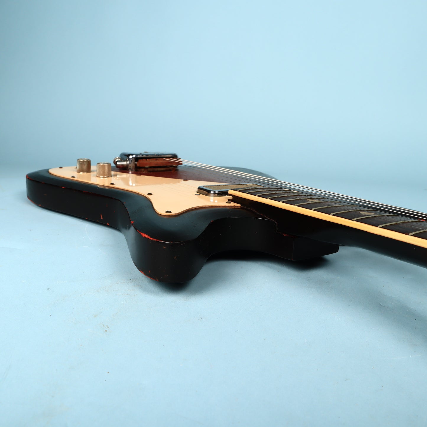 1960s Kay Vanguard Single Pickup Redburst Electric Guitar K331 II