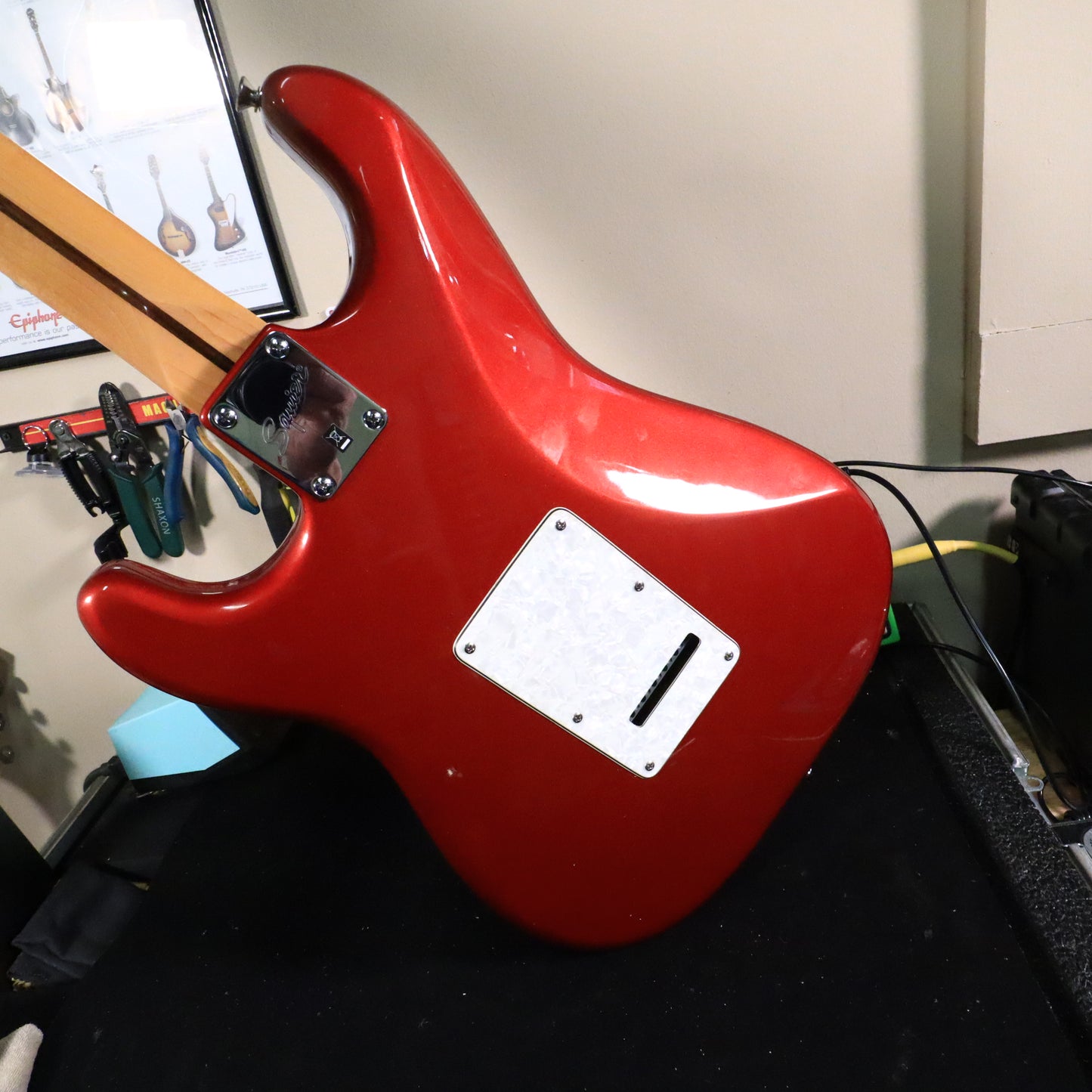 2013 Squier Vintage Modified Surf Stratocaster Metallic Red