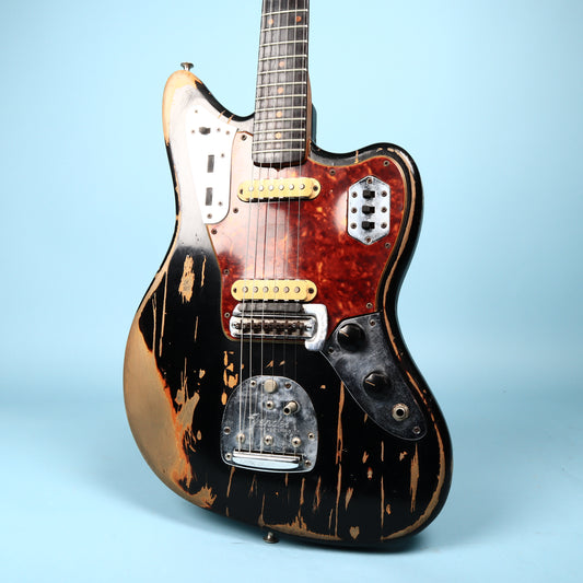 1963 Vintage Fender Jaguar Black Relic Electric Guitar