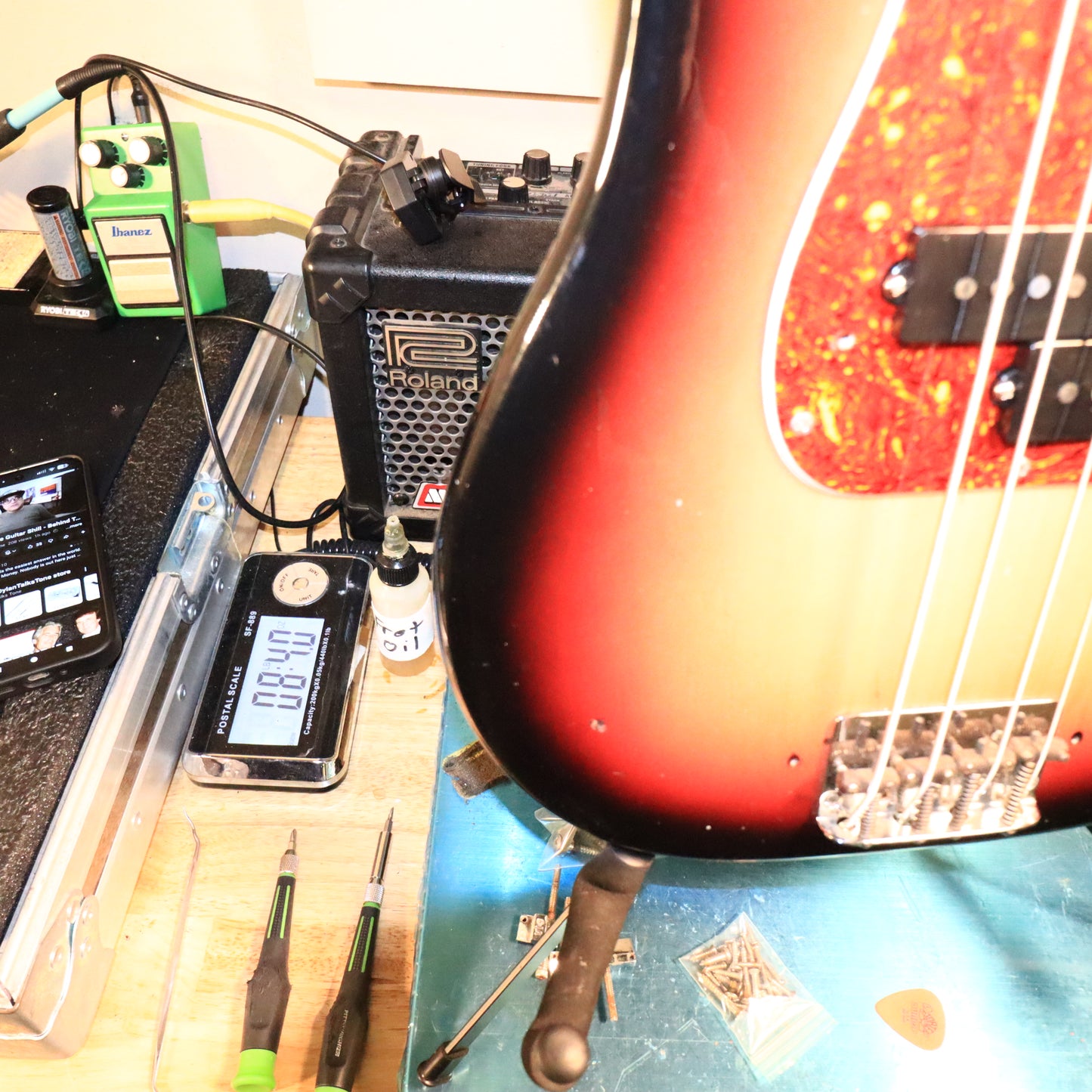 1966 Fender P-Bass Guitar Sunburst