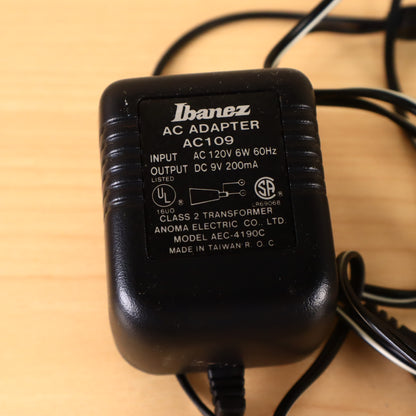 Ibanez AC109 AC Adapter For SoundTank Tone Lok Tube Screamer Pedal Chain