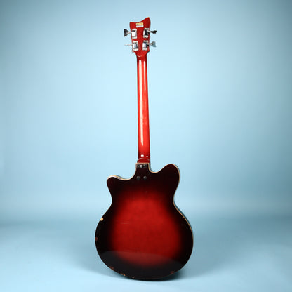 Vintage 1960's Bruno Royal Artist Hollow Body Bass Guitar
